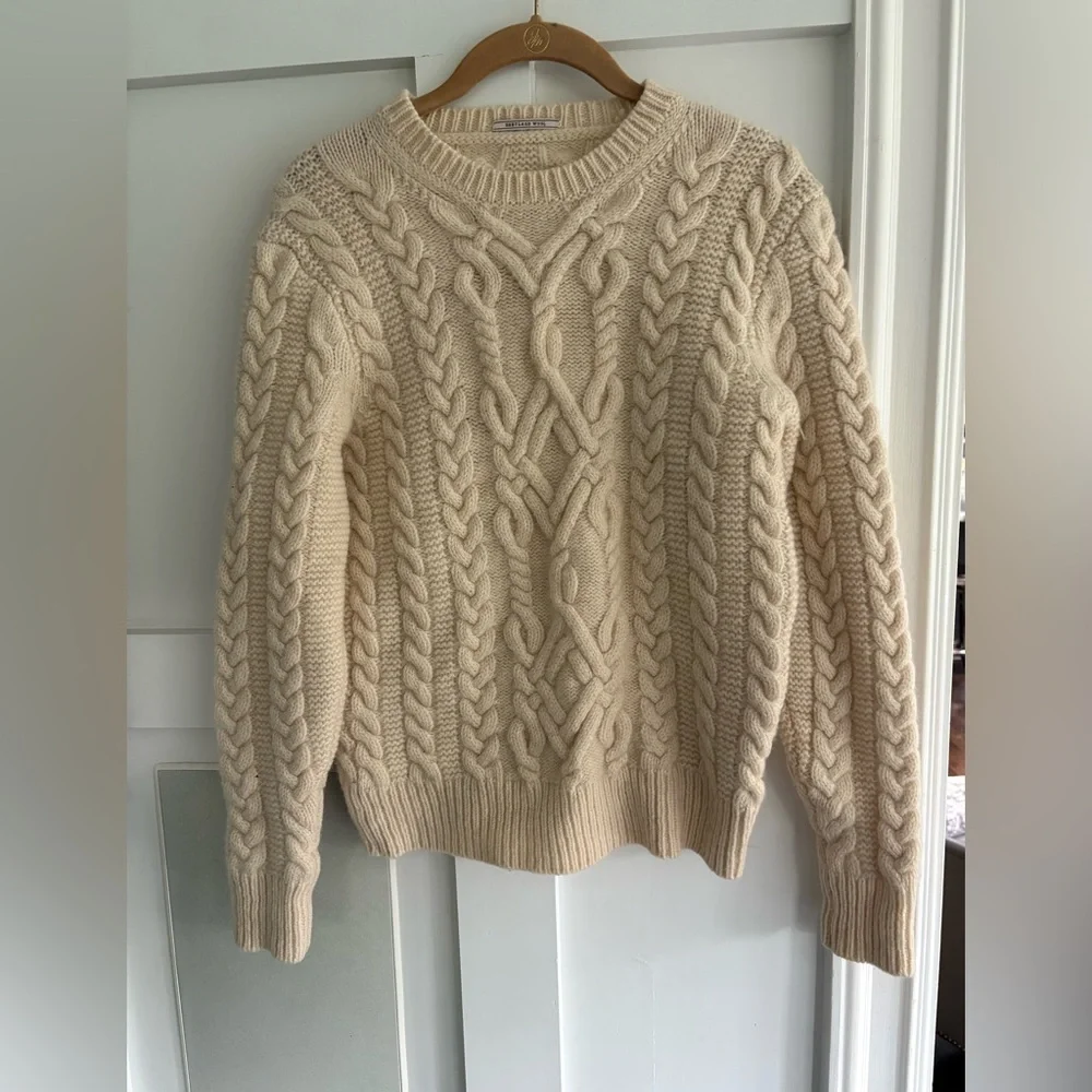 J. Crew Wallace and Barnes Shetland Wool Fisherman Sweater